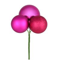 View 18" Fuchsia Ornament Pick (4 pack)