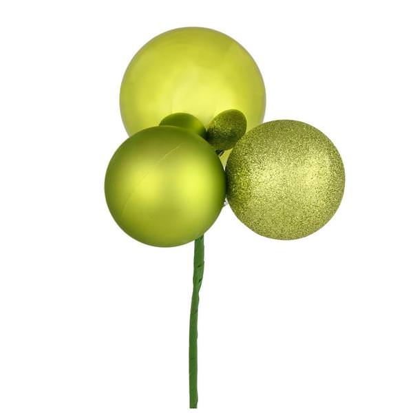 18" Lime Ornament Pick (4 pack)