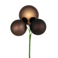 Vickerman 18" Chocolate Pick Christmas Decoration (4 Pack)