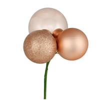 Vickerman 18" Cafe Latte Ornament Pick (4 pack)