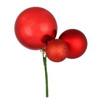 Vickerman 18" Red Ornament Pick (3 pack)