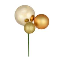 Vickerman 18" Gold Ornament Pick (3 pack)