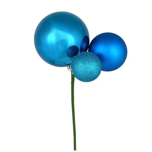 18" Turquoise Ornament Pick (3 pack)