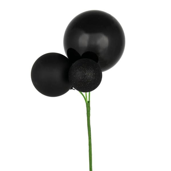 18" Black Pick Christmas Ornament (3 Pack)