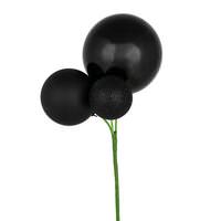 Vickerman 18" Black Pick Christmas Ornament (3 Pack)