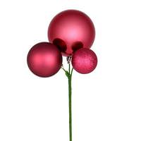 Vickerman 18" Berry Red Pick Christmas Decoration (3 Pack)