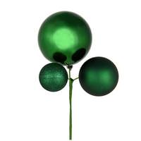 Vickerman 18" Emerald Ornament Pick (3 pack)