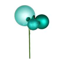 Vickerman 18" Teal Ornament Pick (3 pack)