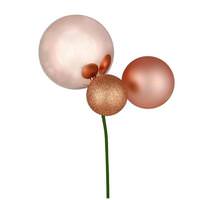 Vickerman 18" Rose Gold Ornament Pick (3 pack)