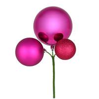Vickerman 18" Fuchsia Ornament Pick (3 pack)