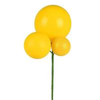 Vickerman 18" Yellow Pick Christmas Decoration (4 Pack)