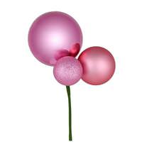 Vickerman 18" Pink Ornament Pick (3 pack)