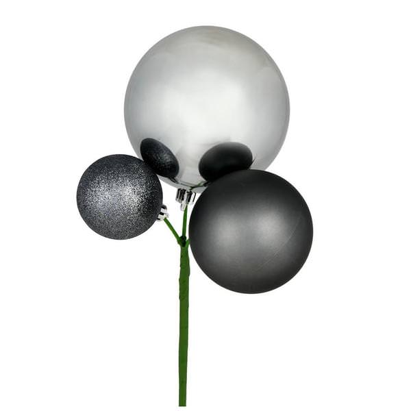 18" Pewter Ornament Pick (3 pack)