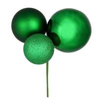 Vickerman 18" Green Ornament Pick (2 pack)
