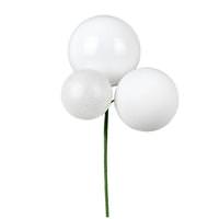 Vickerman 18" White Ornament Pick (2 pack)