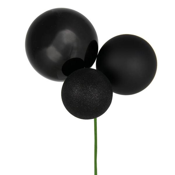 18" Black Pick Christmas Ornament (2 Pack)
