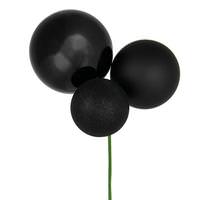 Vickerman 18" Black Pick Christmas Ornament (2 Pack)