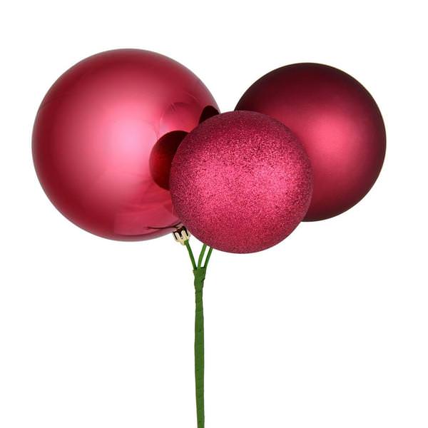 18" Berry Red Pick Christmas Ornament (2 Pack)