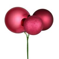Vickerman 18" Berry Red Pick Christmas Ornament (2 Pack)