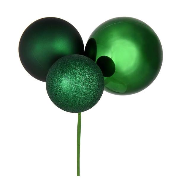 18" Emerald Ornament Pick (2 pack)