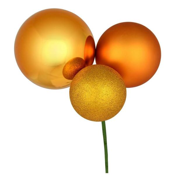 18" Antique Gold Ornament Pick (2 pack)