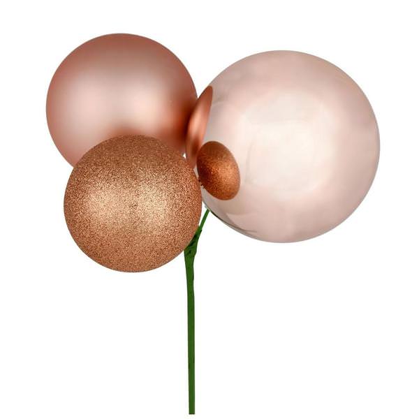 18" Rose Gold Ornament Pick (2 pack)