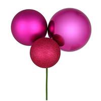 Vickerman 18" Fuchsia Ornament Pick (2 pack)