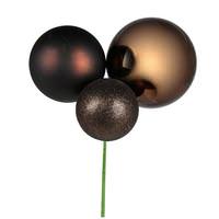 Vickerman 18" Chocolate Ornament Pick (2 pack)