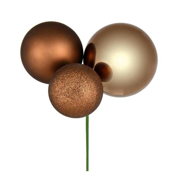 18" Mocha Ornament Pick (2 pack)