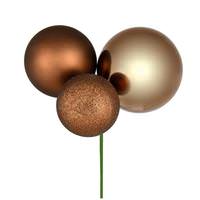 Vickerman 18" Mocha Ornament Pick (2 pack)