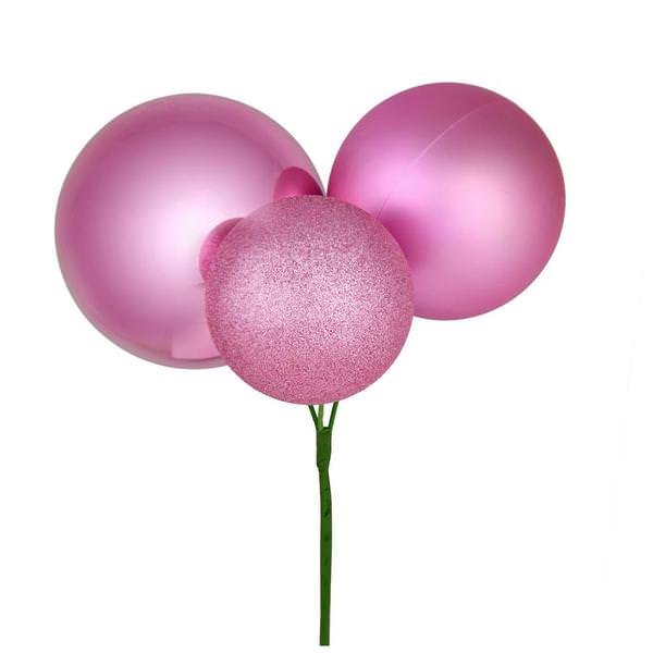 18" Pink Ornament Pick (2 pack)