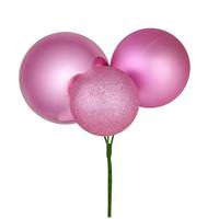 Vickerman 18" Pink Ornament Pick (2 pack)