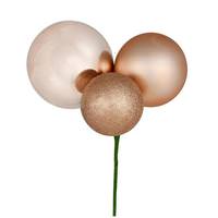 Vickerman 18" Cafe Latte Ornament Pick (2 pack)