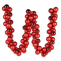Vickerman 6' Red Assorted Ball Garland