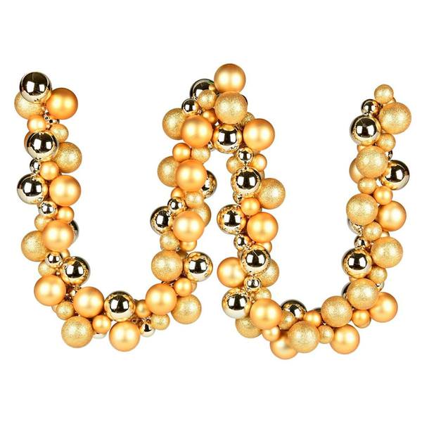 6' Gold Assorted Ball Garland