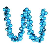 Vickerman 6' Turquoise Assorted Ball Garland