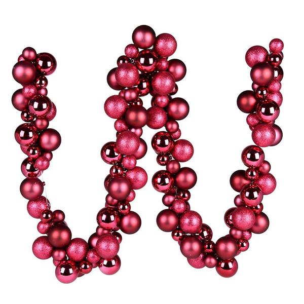 6' Berry Red Ball Christmas Ornament