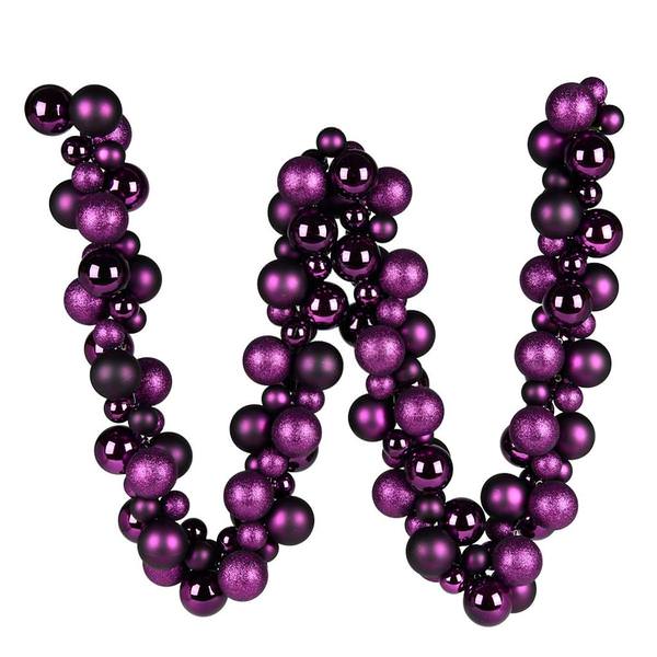 6' Plum Ball Christmas Ornament