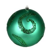 Vickerman 4" Seafoam Green Matte Sequin Ball Christmas Ornament (6 Pack)