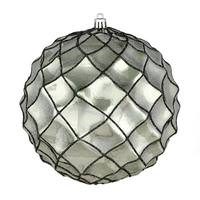 Vickerman 4" Wrought Iron Shiny Form Ball Ornament (6 pack)