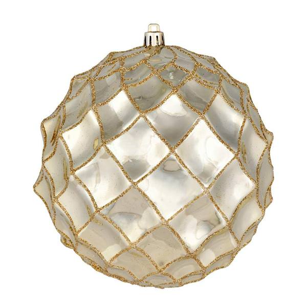 Vickerman 598696 - Cream Colored Christmas Tree Ball Ornament ...