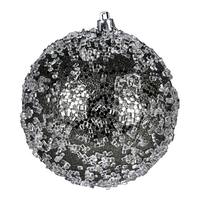 Vickerman 4.75" Wrought Iron Glitter Hail Ball Ornament (4 pack)