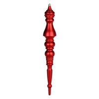Vickerman 20" Red Matte Finial Ornament