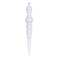 Vickerman 20" White Matte Finial Ornament (2 Pack)