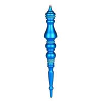 Vickerman 20" Turquoise Matte Finial Ornament