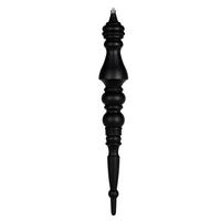 Vickerman 20" Black Matte Finial Ornament