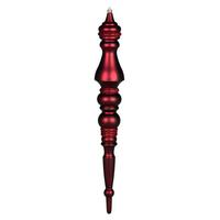 Vickerman 20" Wine Matte Finial Ornament