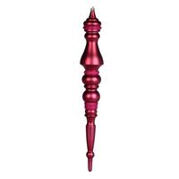 Vickerman 20" Berry Red Matte Finial Ornament