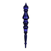 View 20" Cobalt Blue Matte Finial Ornament