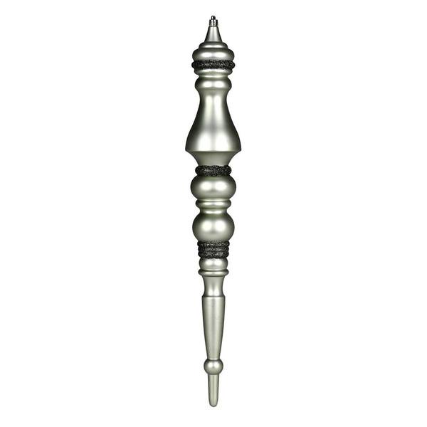 20" Wrought Iron Matte Finial Ornament